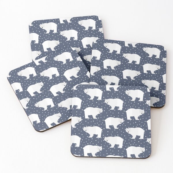 Item preview, Polar bears on blue designed and sold by reneesillus.