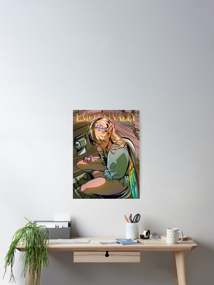 Thumbnail 2 of 3, Poster, Emotionally constipated designed and sold by GoatakiArt.
