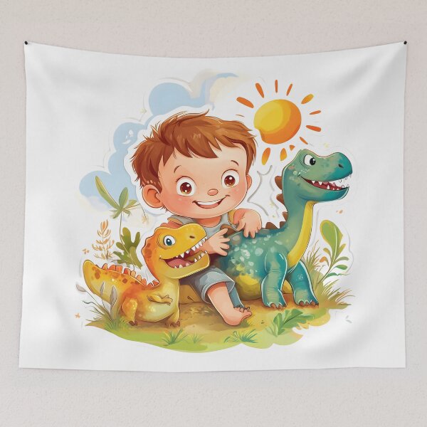 Item preview, Sunny Playground of Dino Friends designed and sold by AI-Only Creations.