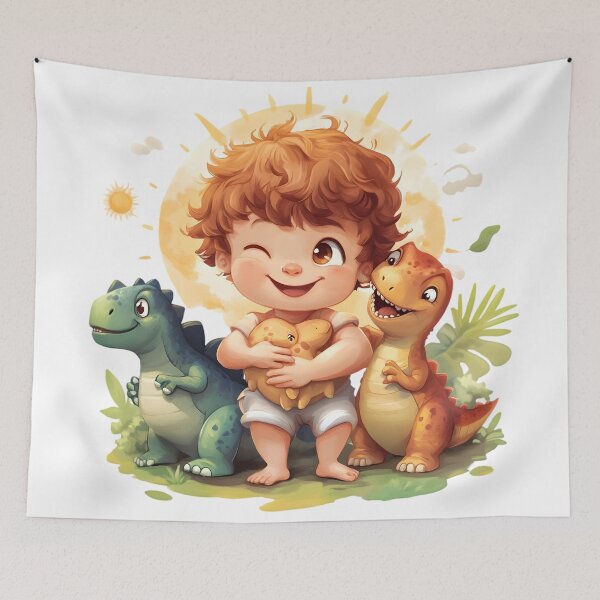 Item preview, Dreamy Dino Playground designed and sold by AI-Only Creations.