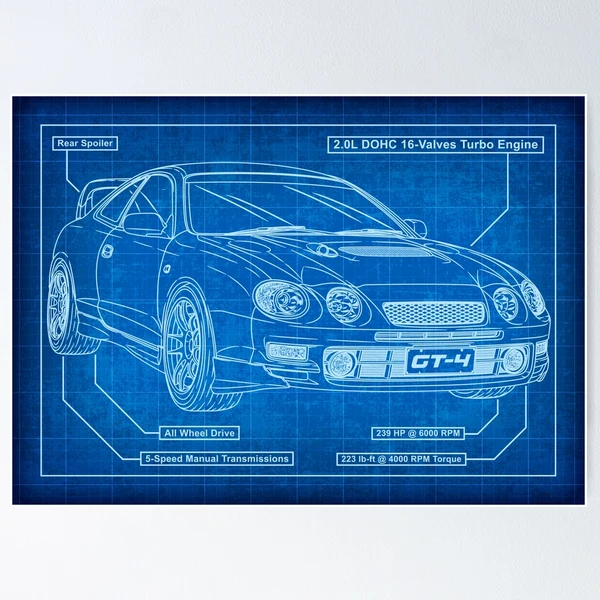 Toyota Celica GT-4 ST205 Blueprint