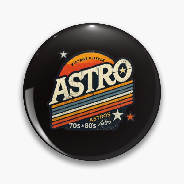 Artikelvorschau, Vintage Astros T-Shirt – Retro-Stil der 70er und 80er, klassisches, auffälliges Design für Fans entworfen und verkauft von EcoArtTees.