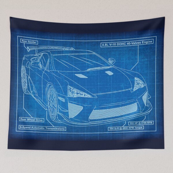 Item preview, Lexus LFA Blueprint designed and sold by JDM Guyvit.