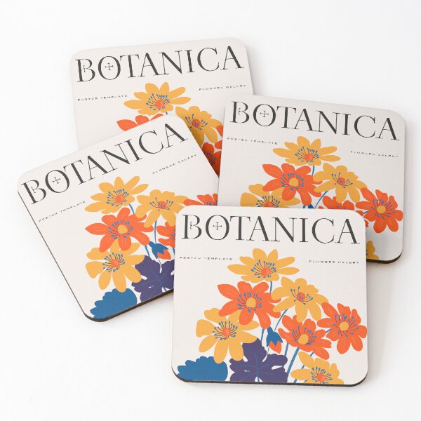 Item preview, "Botanic Flowers Retro Poster designed and sold by Arctic frame studio.