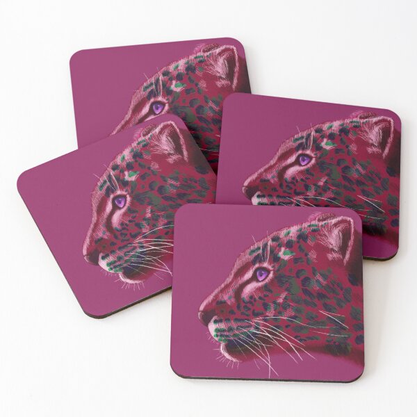 Item preview, Leopard head on a pink background designed and sold by Valeripva.