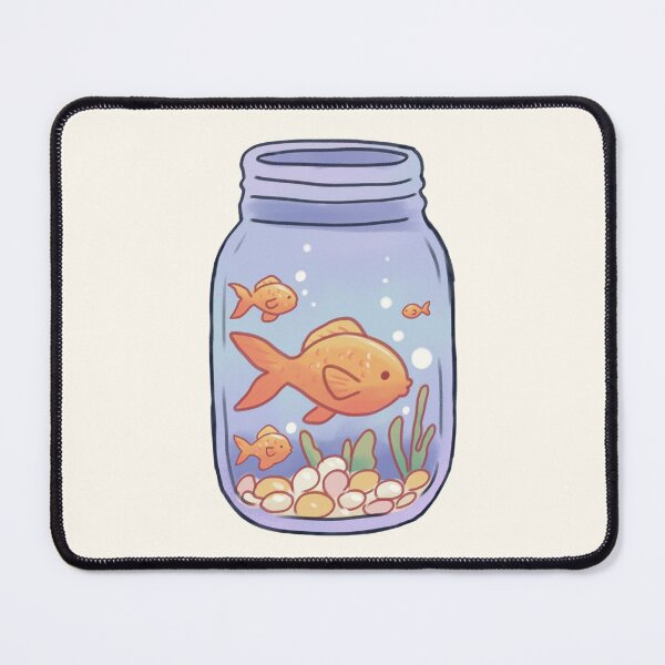 Item preview, fish in a mason jar designed and sold by Artofmayara.