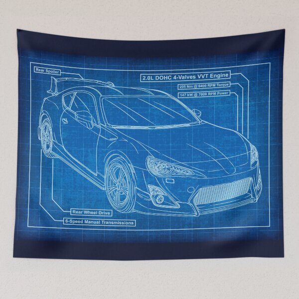 Item preview, Toyota GR86 Blueprint designed and sold by JDM Guyvit.