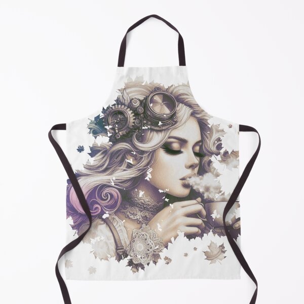 Item preview, Steampunk Woman Drinking Coffee Design designed and sold by Pevkay97.