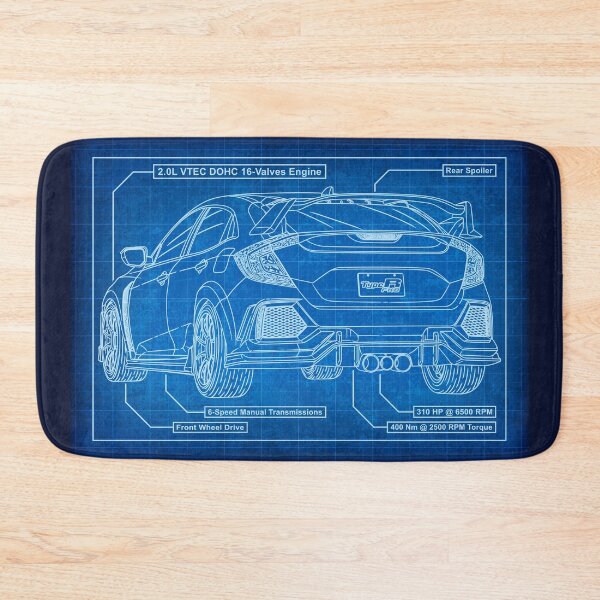 Item preview, Honda Civic Type R (FK8) Blueprint designed and sold by JDM Guyvit.