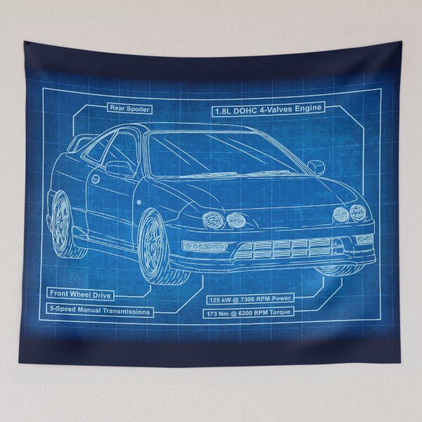 Item preview, Honda  Integra Type R DC2 Blueprint designed and sold by JDM Guyvit.