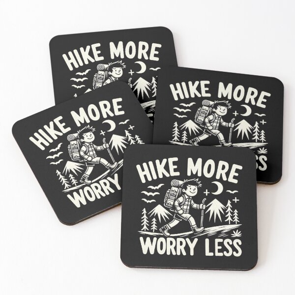 Item preview, Hike More, Worry Less! | For nature and outdoors lovers! | designed and sold by pafkrusk.