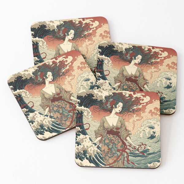 Item preview, Wave Geisha designed and sold by patternshoprad.