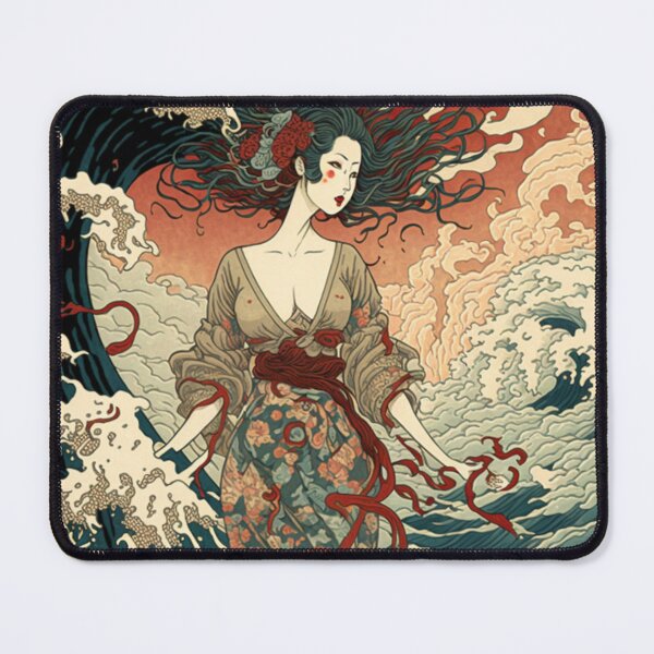 Item preview, Wave Geisha designed and sold by patternshoprad.
