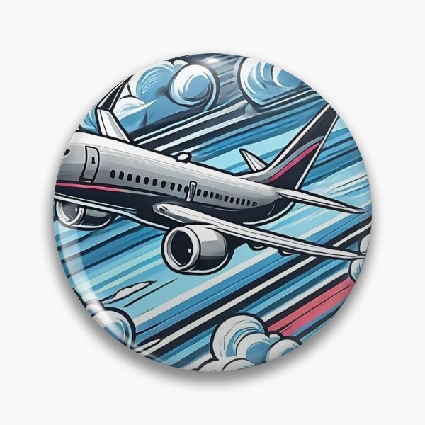 Aperçu de l'œuvre Autocollant inspiré de l'aviation Fly High, design pour pilote et passionné d'aviation créée et vendue par ThreeCrowns.