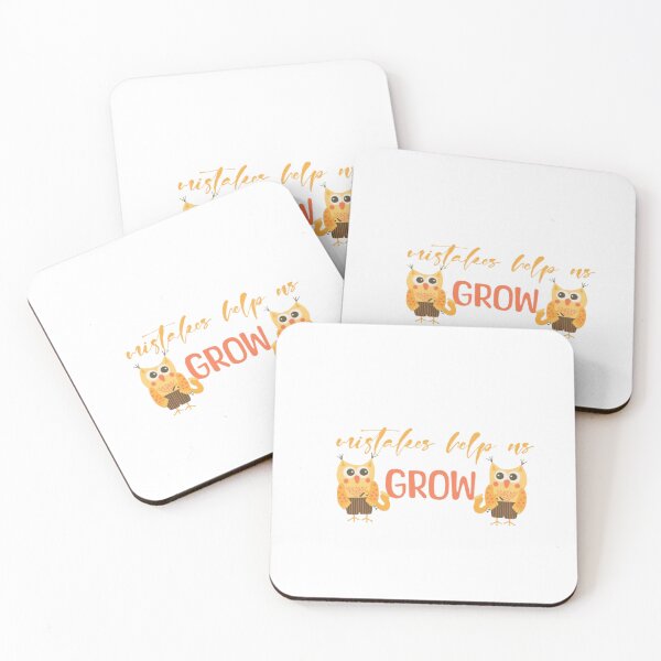 Item preview, Mistakes Help Us Grow, Owls designed and sold by KoumlisArt.