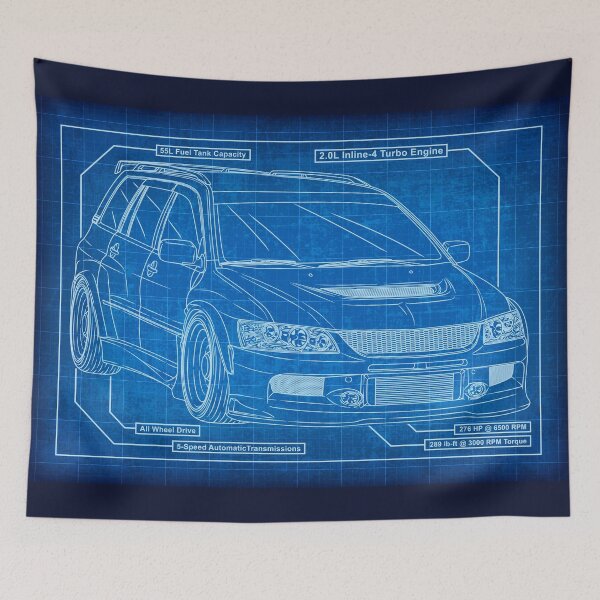 Item preview, Mitsubishi Lancer Evolution 9 Wagon Blueprint designed and sold by JDM Guyvit.