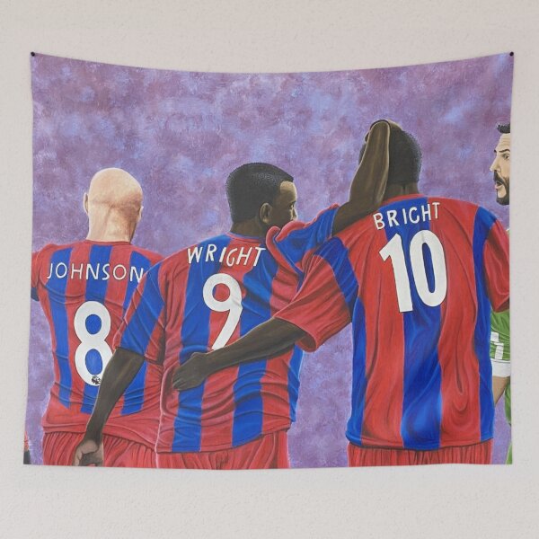 Item preview, My Painting of Crystal Palace FC Legends, Wilfred Zaha, Andy Johnson, Ian Wright, Mark Bright & Julian Speroni designed and sold by mikzart.