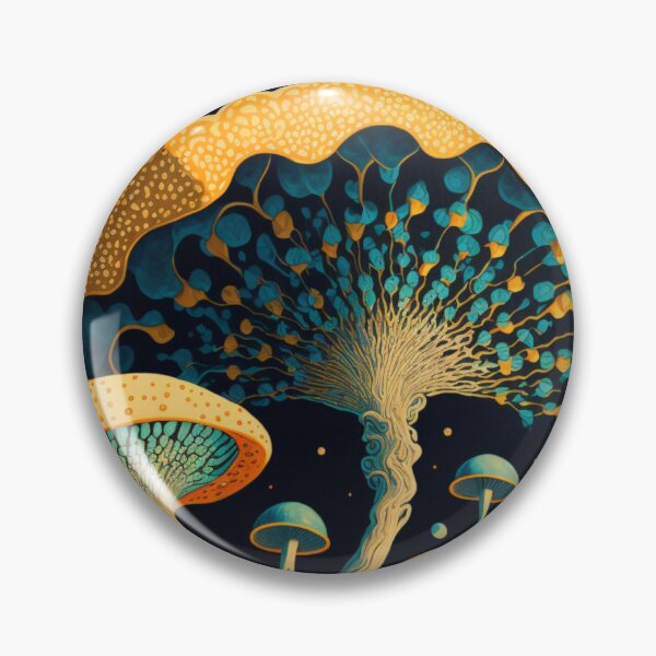 Item preview, Fluorescent Mushrooms designed and sold by patternshoprad.