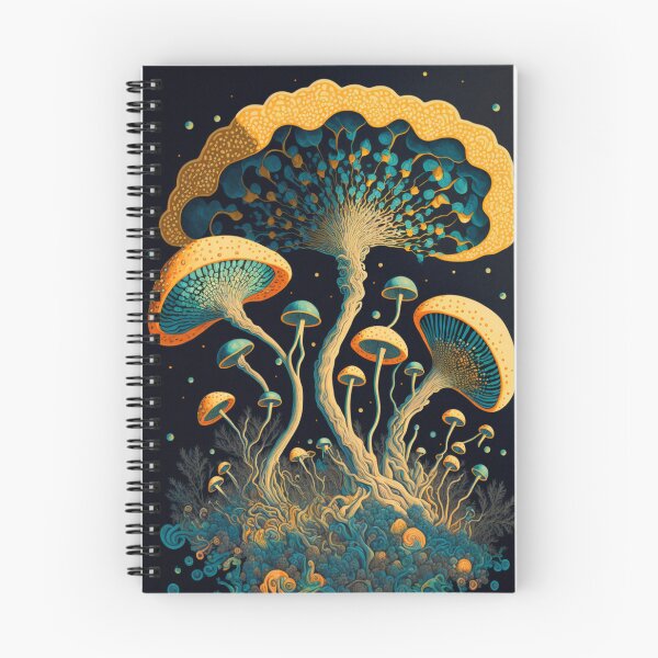 Item preview, Fluorescent Mushrooms designed and sold by patternshoprad.