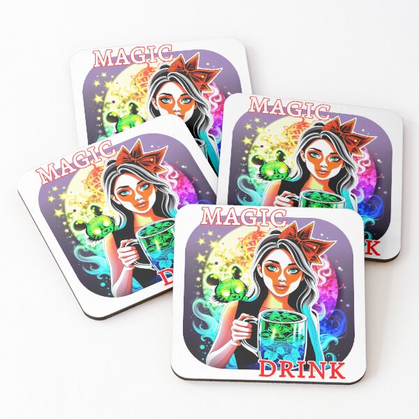 Item preview, The woman, the fox and the magic drink party designed and sold by BlackCatEyes.