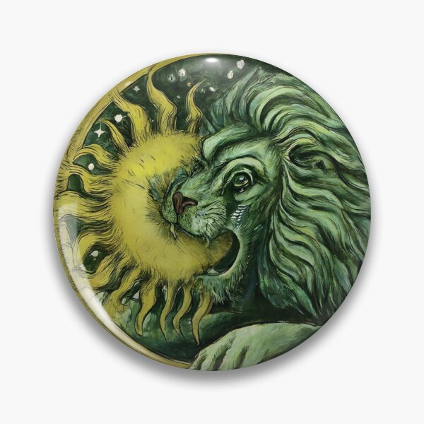 Item preview, Green Alchemical Lion designed and sold by GlitchGrind.