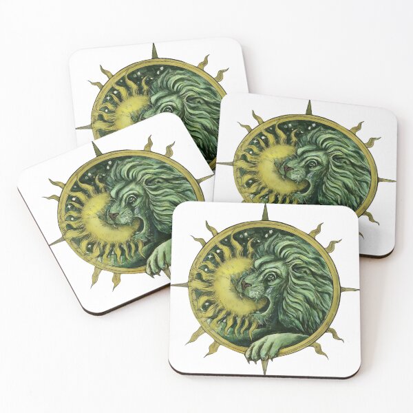 Item preview, Green Alchemical Lion designed and sold by GlitchGrind.