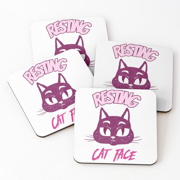 Item preview, Resting cat face designed and sold by graphicgrain.