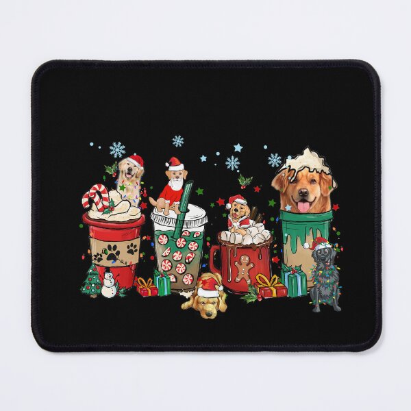 Item preview, Golden Retriever Christmas Coffee Latte designed and sold by vintagearttee.