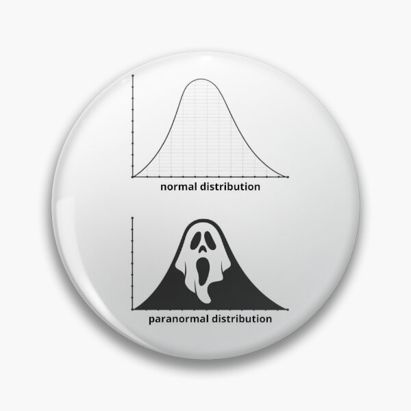 Item preview, normal vs paranormal distribution Funny Halloween Math designed and sold by Angie-Atelier.