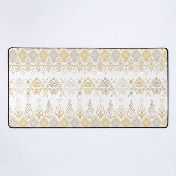 Item preview, Gold Ikat embroidery ethnic oriental traditional pattern design.  designed and sold by Alynek-Design.