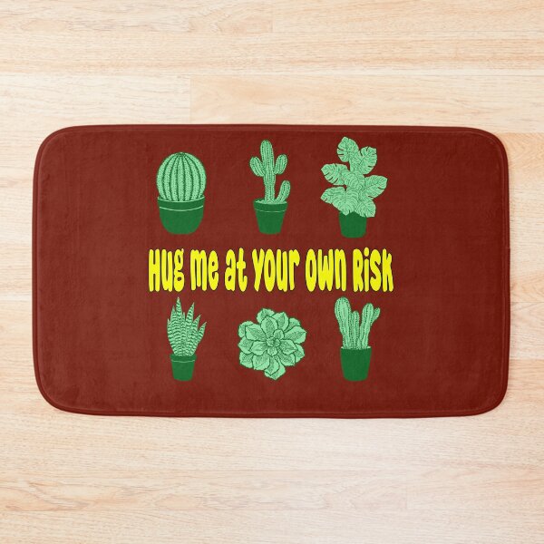 Item preview, cactus desert succulent cacti plant lover Hug me at your own risk stickers pack designed and sold by DesignYourWaystore.