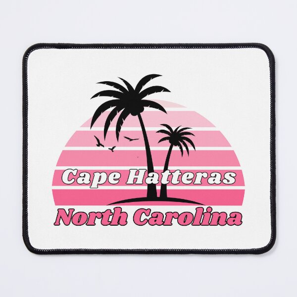 Item preview, Retro Cape Hatteras Beach North Carolina Palm Tree at Sunset designed and sold by karmdaf.