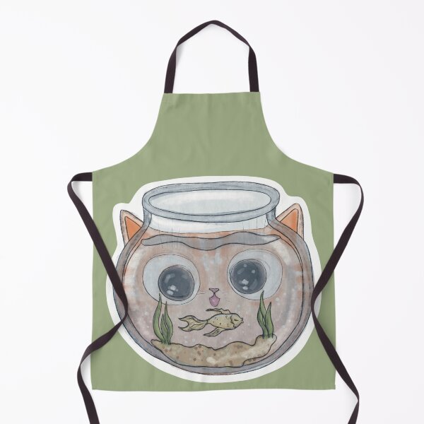 Item preview, Cat Discovers Fish Bowl designed and sold by Julia Sol.