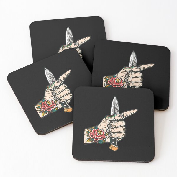 Item preview, Old School Tattooed Hand Holding a Knife designed and sold by Giggl'n Gopher.