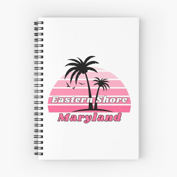 Item preview, Retro Eastern Shore Beach Maryland Palm Tree at Sunset designed and sold by karmdaf.