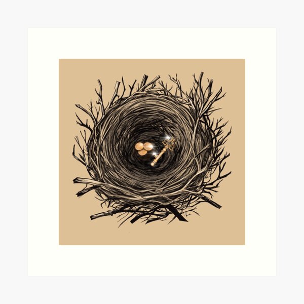 Item preview, Stolen treasures in a raven’s nest designed and sold by TraceyEvansArt.