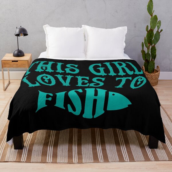 Item preview, THIS GIRL LOVES TO FISH designed and sold by FishingloversYT.