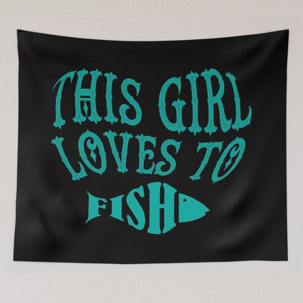 Item preview, THIS GIRL LOVES TO FISH designed and sold by FishingloversYT.