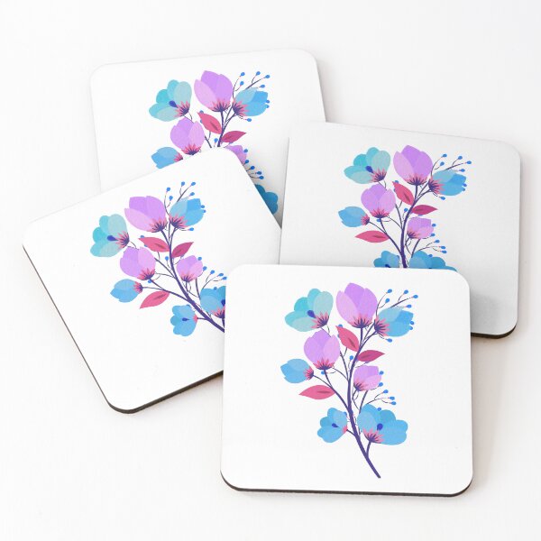 Item preview, Blue and Purple Flowers  designed and sold by Ilpiccololupo .