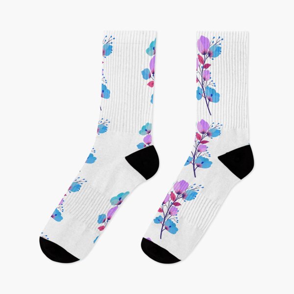 Item preview, Blue and Purple Flowers  designed and sold by Ilpiccololupo .