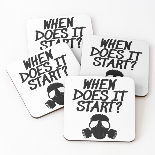 Item preview, when does it start sticker & shirt, funny sayings designed and sold by SlocifieShop.