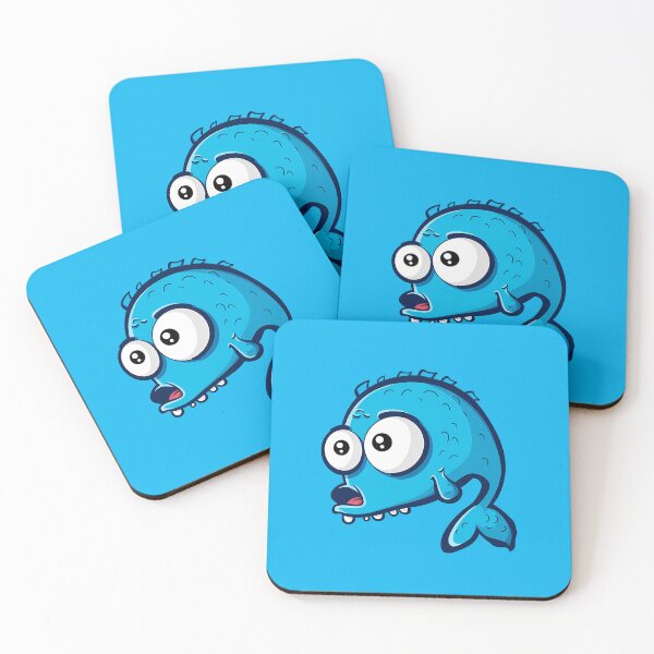 Item preview, Cute Cartoon Blue Fish designed and sold by Giggl'n Gopher.