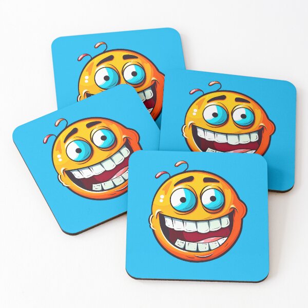 Item preview, Cute Cartoon Smiling Face Emoji designed and sold by Giggl'n Gopher.