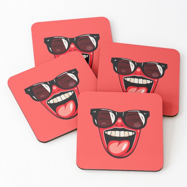 Item preview, Cartoon Smiling Face in Sun Glasses designed and sold by Giggl'n Gopher.