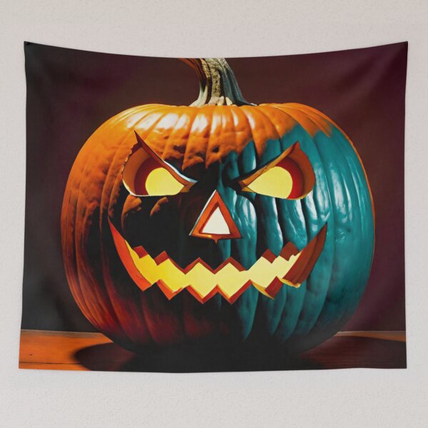 Item preview, Terrifying Demonic Pumpkin Haunts Halloween designed and sold by GrizzlyCollective.