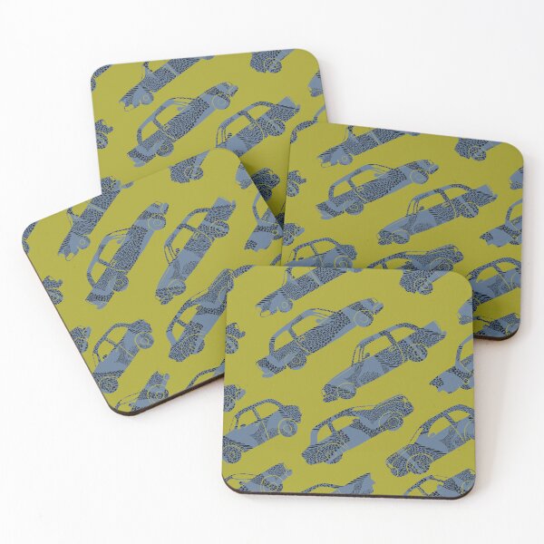 Item preview, Pop Art Classic Cars - Modern Hunter Animal Print -Teal - Green designed and sold by b-colorido.