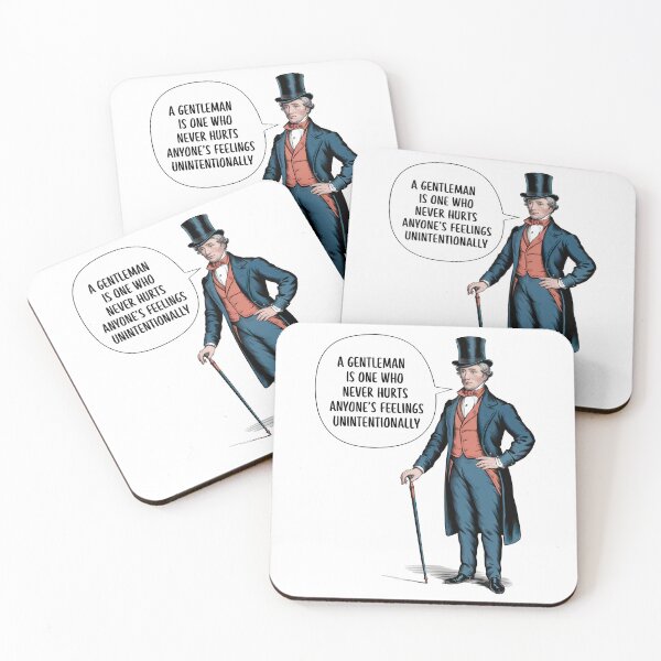 Item preview, A Gentleman Is One Who Never Hurts Anyone's Feelings Unintentionally designed and sold by Angry Swan Designs.