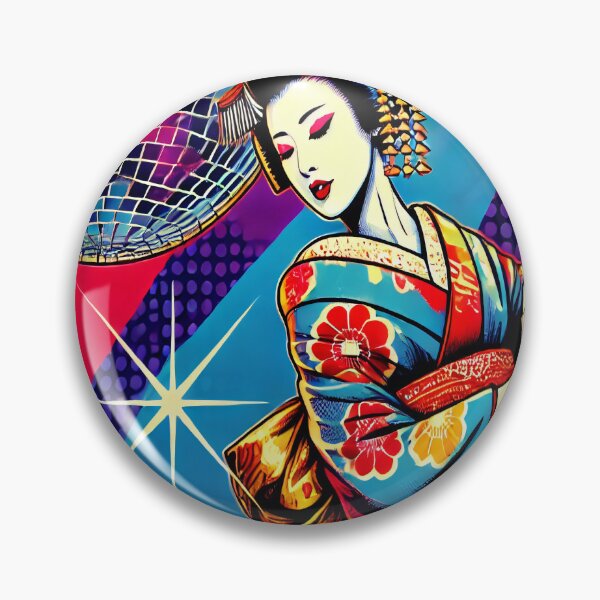 Artikelvorschau, Disco Geisha – Retro japanische Pop-Art-Fusion entworfen und verkauft von SakuraJapanArt.