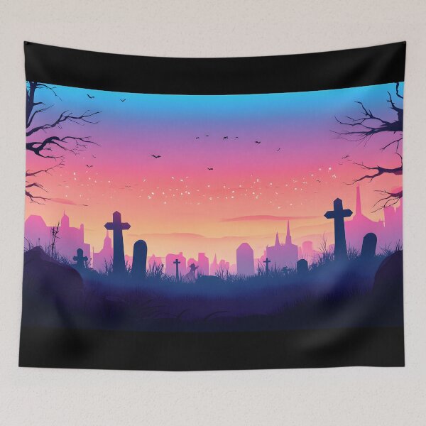 Item preview, Halloween Cemetery designed and sold by DerSenat.