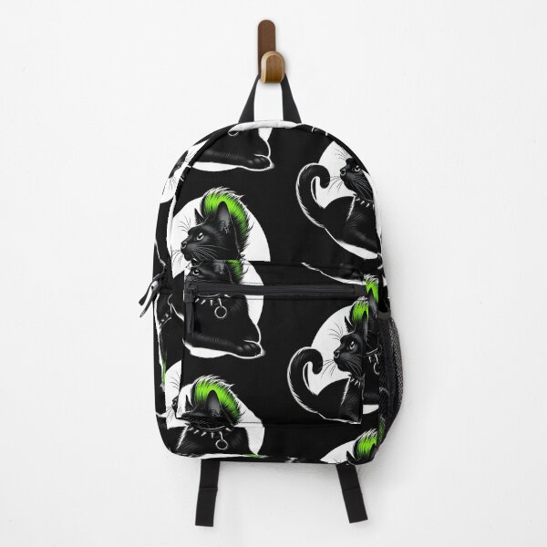 Item preview,  Punk Rock Cat with Green Mohawk designed and sold by IllumeInk.